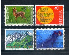1976 - LOTTO/SVI1012CPU - SVIZZERA - PROPAGANDA 4v. - USATI 1976 - LOTTO/SVI1012CPU - SVIZZERA - PROPAGANDA 4v. - USATI