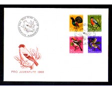 1968 - LOTTO/SVI827FDC - SVIZZERA - PRO JUVENTUTE 4v. - BUSTA FDC 1968 - LOTTO/SVI827FDC - SVIZZERA - PRO JUVENTUTE 4v. - BUSTA FDC