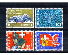 1964 - LOTTO/SVI729CPU - SVIZZERA - PROPAGANDA 4v. - USATI 1964 - LOTTO/SVI729CPU - SVIZZERA - PROPAGANDA 4v. - USATI