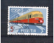 1962 - LOTTO/SVI689U - SVIZZERA - 5c. TRANS EUROPA EXPRESS - USATO 1962 - LOTTO/SVI689U - SVIZZERA - 5c. TRANS EUROPA EXPRESS - USATO