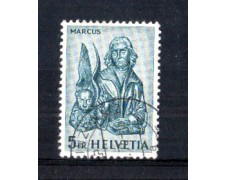1961 - LOTTO/SVI660DU - SVIZZERA - 5 Fr. EVANGELISTI - USATO 1961 - LOTTO/SVI660DU - SVIZZERA - 5 Fr. EVANGELISTI - USATO