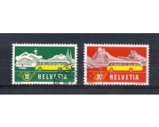 1953 - LOTTO/SVI538CPU - SVIZZERA - CORRIERE POSTALI 2v. - USATI 1953 - LOTTO/SVI538CPU - SVIZZERA - CORRIERE POSTALI 2v. - USATI