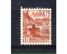 1943 - LOTTO/SVI387U - SVIZZERA - 10c. CASTELLO DI CHILLON - USATO 1943 - LOTTO/SVI387U - SVIZZERA - 10c. CASTELLO DI CHILLON - USATO