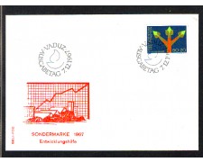 1967 - LOTTO/LIE433FDC - LIECHTENSTEIN - 50+20r. ASSISTENZA ONU - BUSTA FDC 1967 - LOTTO/LIE433FDC - LIECHTENSTEIN - 50+20r. ASSISTENZA ONU - BUSTA FDC