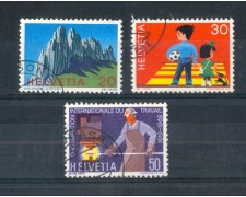 1969 - LOTTO/SVI840CPU - SVIZZERA - PROPAGANDA 3v. - USATI 1969 - LOTTO/SVI840CPU - SVIZZERA - PROPAGANDA 3v. - USATI