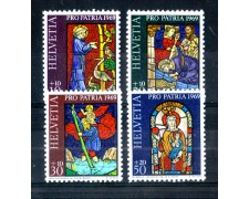 1969 - LOTTO/SVI837CPN - SVIZZERA - PRO PATRIA 4v. - NUOVI 1969 - LOTTO/SVI837CPN - SVIZZERA - PRO PATRIA 4v. - NUOVI