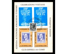 1977 - LOTTO/10448 - REPUBBLICA - COMO CELEBRAZIONI VOLTIANE 1977 - LOTTO/10448 - REPUBBLICA - COMO CELEBRAZIONI VOLTIANE