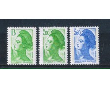 1987 - LOTTO/FRA2481CPN - FRANCIA - LIBERTA' 3v. - NUOVI