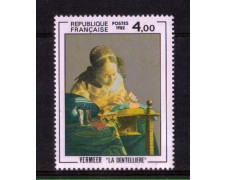 1982 - LOTTO/FRA2231N - FRANCIA - 4 Fr. QUADRO DI VERMEER - NUOVO