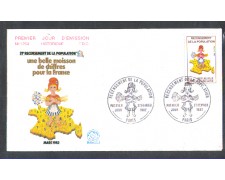 1982 - LOTTO/FRA2202FDC - FRANCIA - CENSIMENTO POPOLAZIONE - BUSTA FDC