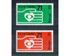 1971 - LOTTO/NORV580CPN - NORVEGIA - AIUTO AI RIFUGIATI - NUOVI 1971 - LOTTO/NORV580CPN - NORVEGIA - AIUTO AI RIFUGIATI - NUOVI
