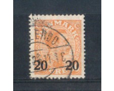 1926 - LOTTO/DAN172U - DANIMARCA - 20 su 30 ore  ARANCIO - USATO