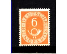 1951 - LOTTO/964B - GERMANIA FEDERALE - 6p. CORNO DI POSTA - LINGUELLATO