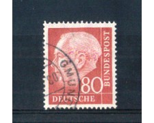 1954 - LOTTO/10505U - GERMANIA FEDERALE - 80p. HEUSS - USATO 1954 - LOTTO/10505U - GERMANIA FEDERALE - 80p. HEUSS - USATO