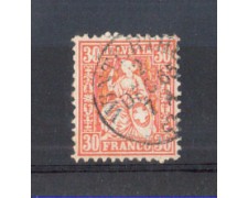 1862 - LBF/2818C - SVIZZERA - 30 CENT. VERMIGLIO - USATO 1862 - LBF/2818C - SVIZZERA - 30 CENT. VERMIGLIO - USATO
