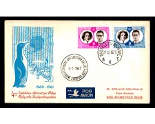 1960/61 - LBF/3659 - BELGIO - 4° SPEDIZIONE ANTARTICA - BUSTA 1960/61 - LBF/3659 - BELGIO - 4° SPEDIZIONE ANTARTICA - BUSTA