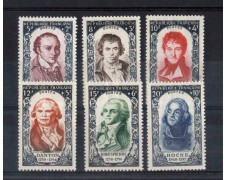 1950 - LOTTO/10860 - FRANCIA - CELEBRITA'  8v. NUOVI