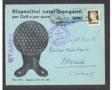 MILANO - 1939 - LOTTO/10903 - REGNO - DISPOSITIVI CATARINFRANGENTI - BUSTA MILANO - 1939 - LOTTO/10903 - REGNO - DISPOSITIVI CATARINFRANGENTI - BUSTA