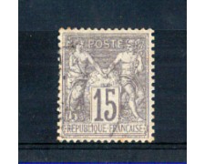 1876/81 - LOTTO/FRA66U - FRANCIA - 15c. GRIGIO - USATO 1876/81 - LOTTO/FRA66U - FRANCIA - 15c. GRIGIO - USATO