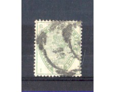 1883 - LOTTO/11207 - GRAN BRETAGNA - 5p. VERDE - USATO 1883 - LOTTO/11207 - GRAN BRETAGNA - 5p. VERDE - USATO