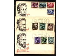 1964 - LOTTO/11097 - SPAGNA - GIORNATA DEL FRANCOBOLLO - 3 BUSTE FDC 1964 - LOTTO/11097 - SPAGNA - GIORNATA DEL FRANCOBOLLO - 3 BUSTE FDC
