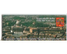 1998 - LOTTO/5740 - VATICANO - LIBRETTO GIORNATA ARTE - NUOVO