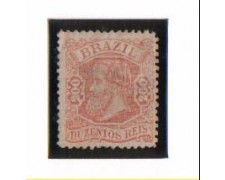 1882/85 - LBF/2108 - BRASILE - 200r. BRUNO ROSSO 1882/85 - LBF/2108 - BRASILE - 200r. BRUNO ROSSO