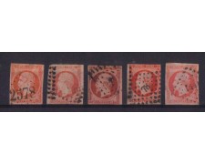 1853 - LBF/2266 - FRANCIA - 40c. ARANCIO - USATI 1853 - LBF/2266 - FRANCIA - 40c. ARANCIO - USATI