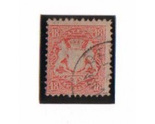 BAVIERA - 1875 - LBF/2363 - 18k. VERMIGLIO - USATO BAVIERA - 1875 - LBF/2363 - 18k. VERMIGLIO - USATO