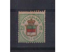 HELIGOLAND - 1876 - LBF/2385D - 3pf. VERDE GIALLO HELIGOLAND - 1876 - LBF/2385D - 3pf. VERDE GIALLO