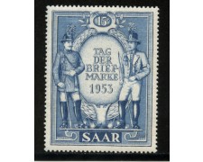 1953 - LBF/2393 - SARRE - GIORNATA DEL FRANCOBOLLO - NUOVO 1953 - LBF/2393 - SARRE - GIORNATA DEL FRANCOBOLLO - NUOVO