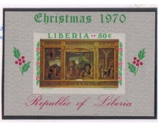 1970 - LBF/2560 -  LIBERIA - NATALE FOGLIETTO