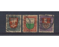 1919 - LBF/2829B - SVIZZERA - PRO JUVENTUTE 3v. - USATI 1919 - LBF/2829B - SVIZZERA - PRO JUVENTUTE 3v. - USATI