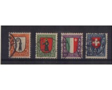 1923 - LOTTO/3407A - SVIZZERA - PRO JUVENTUTE 4v. - USATI 1923 - LOTTO/3407A - SVIZZERA - PRO JUVENTUTE 4v. - USATI