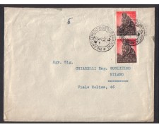 1955 - REPUBBLICA - LBF/752 MILANO BUSTA PER CITTA'