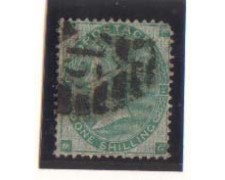 1865 - LOTTO/1830  - GRAN BRETAGNA - 1s. VERDE TAV. 4 POS. MG