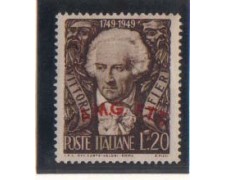1949 - LOTTO/10228N - TRIESTE A- 20 LIRE VITTORIO ALFIERI 1949 - LOTTO/10228N - TRIESTE A- 20 LIRE VITTORIO ALFIERI