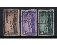 1949 - LOTTO/6076U - REPUBBLICA - E.R.P. 3v. USATI