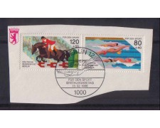 1986 - LOTTO/2790 - BERLINO -  AIUTO ALLO SPORT - USATI SU FRAMMENTO