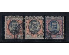 SOMALIA - 1926/30 - LOTTO 2973 - FLOREALE 3v. - USATI SOMALIA - 1926/30 - LOTTO 2973 - FLOREALE 3v. - USATI