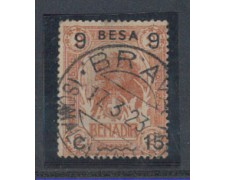 SOMALIA - 1922 - LOTTO/3179 - 9 BESA SU 15c. - USATO SOMALIA - 1922 - LOTTO/3179 - 9 BESA SU 15c. - USATO