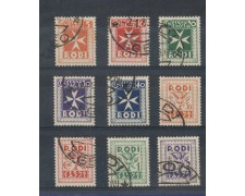 EGEO - 1934 - LOTTO/3213 - SEGNATASSE 9v. - USATI EGEO - 1934 - LOTTO/3213 - SEGNATASSE 9v. - USATI