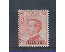 LIBIA - 1918 - LOTTO/3242 - 60c. CARMINIO - USATO LIBIA - 1918 - LOTTO/3242 - 60c. CARMINIO - USATO