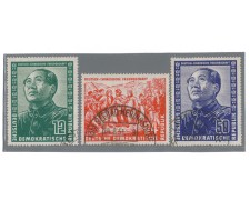 1951 - LOTTO/3455 - GERMANIA ORIENTALE - AMICIZIA CINA/GERMANIA 1951 - LOTTO/3455 - GERMANIA ORIENTALE - AMICIZIA CINA/GERMANIA
