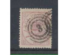 1864 - LOTTO/DAN12U - DANIMARCA - 3s. LILLA - USATO 1864 - LOTTO/DAN12U - DANIMARCA - 3s. LILLA - USATO