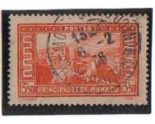 1933 - LOTTO/8542UO - MONACO - 3,50 Fr. VEDUTE - USATO