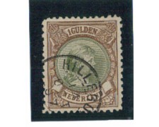 1891 - LOTTO/3587BU - OLANDA - 1 GULDEN BRUNO - USATO 1891 - LOTTO/3587BU - OLANDA - 1 GULDEN BRUNO - USATO