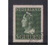 1946 - LOTTO/8710GU - OLANDA - 5 GULDEN GUGLIELMINA - USATO 1946 - LOTTO/8710GU - OLANDA - 5 GULDEN GUGLIELMINA - USATO