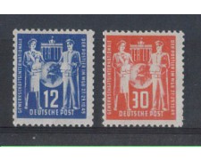 GERMANIA -ZONA SOVIETICA - 1949 - LOTTO/3689 - CONGRESSO POSTEL GERMANIA -ZONA SOVIETICA - 1949 - LOTTO/3689 - CONGRESSO POSTEL