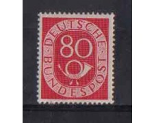 1951 - LOTTO/3753 - GERMANIA FEDERALE - 80p. CORNO DI POSTA 1951 - LOTTO/3753 - GERMANIA FEDERALE - 80p. CORNO DI POSTA